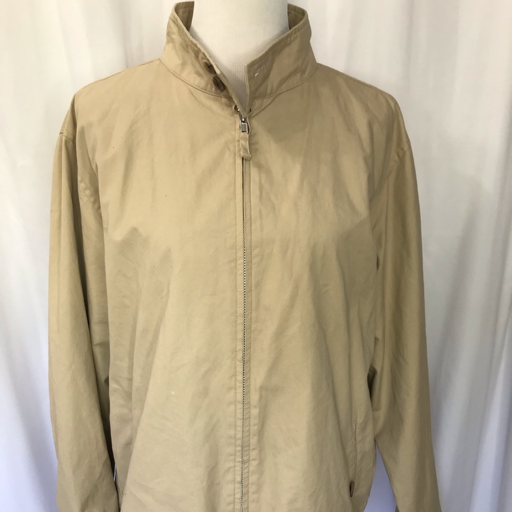 Lands End Jacket 100% Cotton Nylon Liner Large